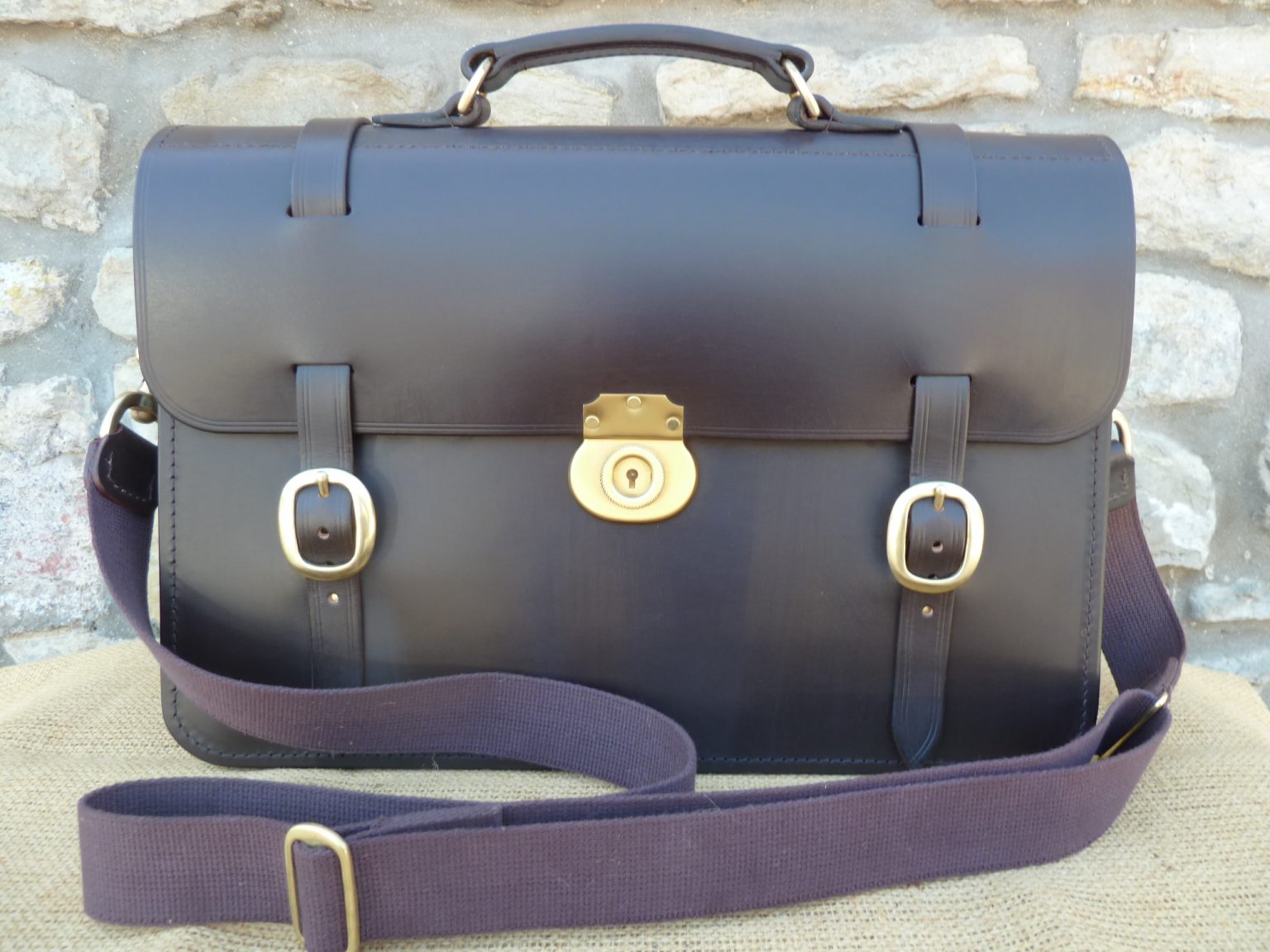 The Winchester Bridle Leather Briefcase - Hrothgar Stibbon