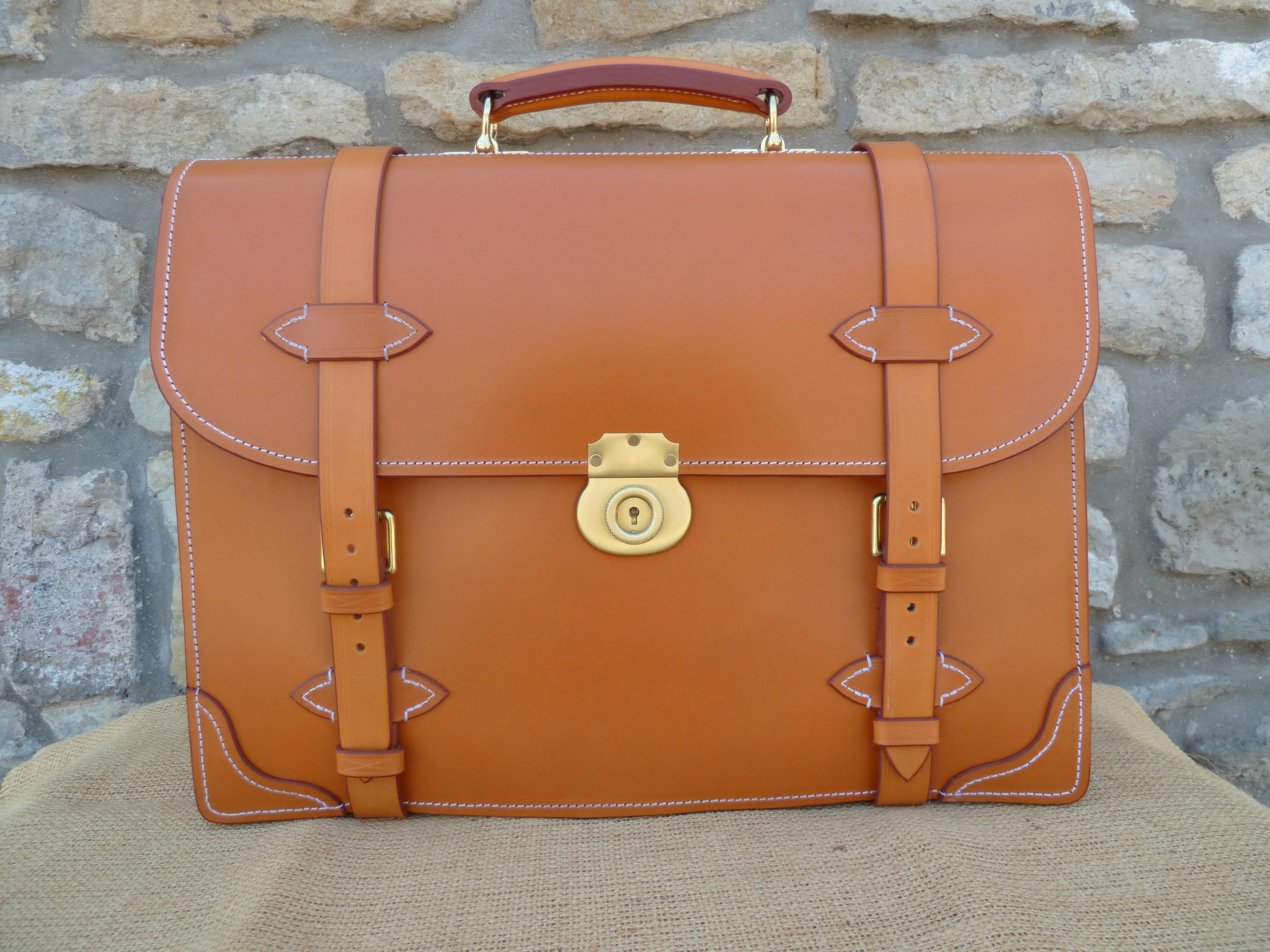 Bespoke leather briefcase deals